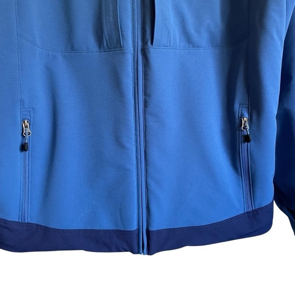 L.L. Bean Blue Colorblock Insulated Jacket Underarm Zip Vents Primaloft Size L - Picture 4 of 11